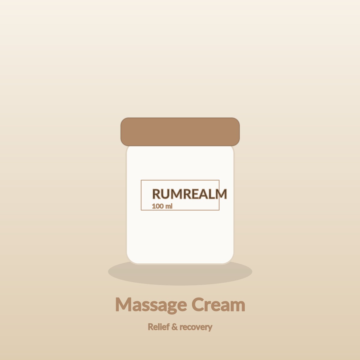 Rumrealm Massage Cream 100 ml tube